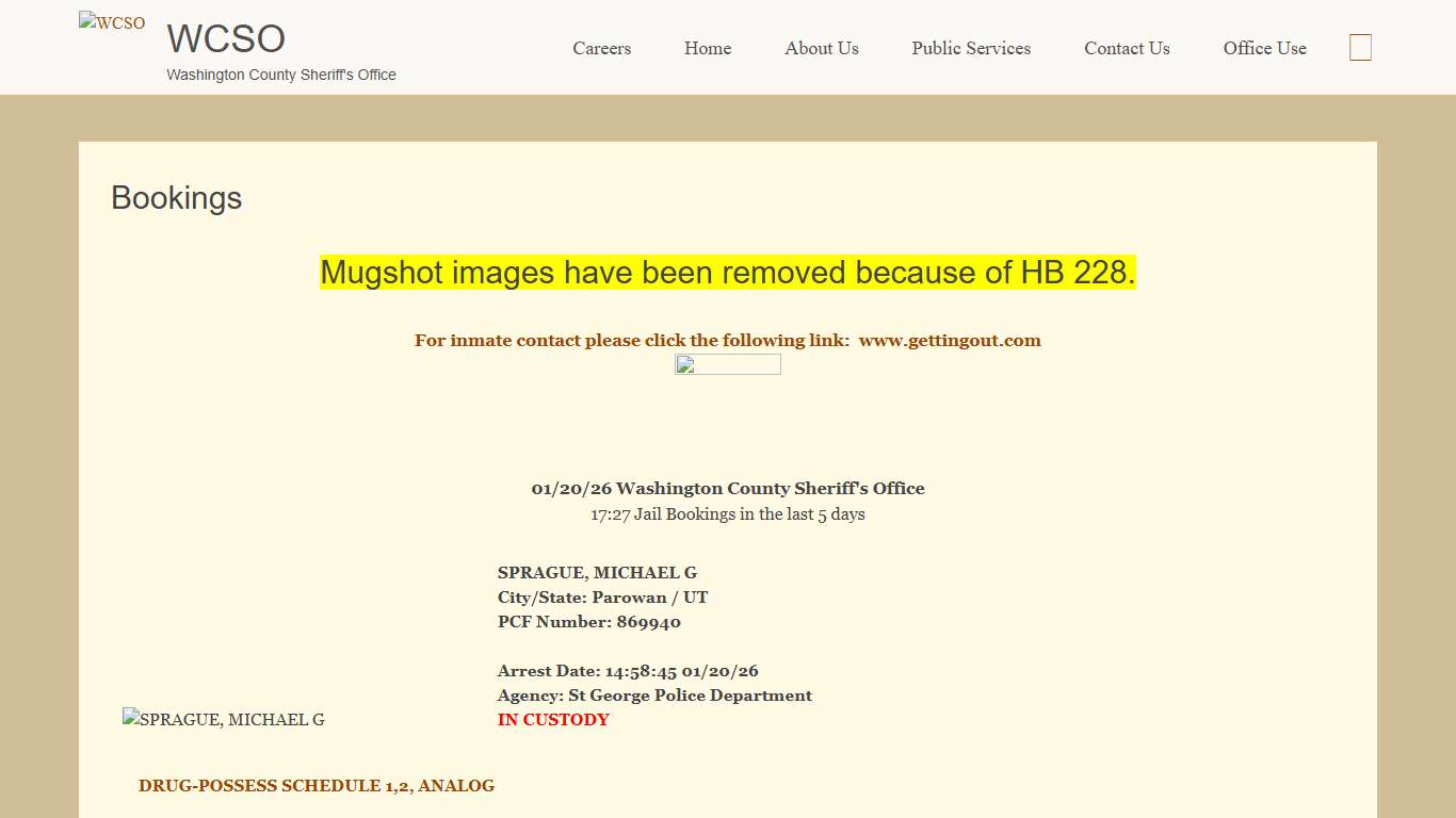 Bookings | WCSO